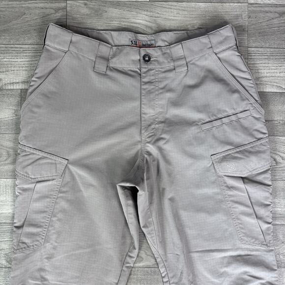 5.11 Tactical Fit Fast-Tac Ripstop Cargo Pants Beige Khaki sz 34 x 29.5 - Picture 3 of 7